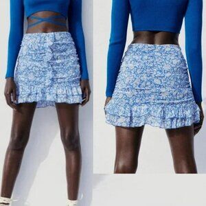 NWT ZARA | Floral Tiered Ruffle Skirt | Sz. XS